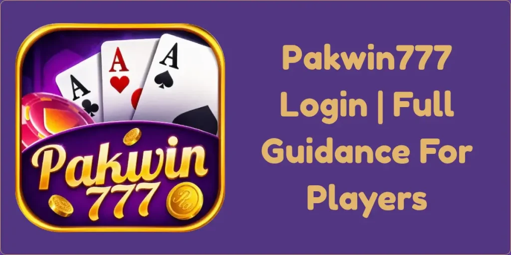 Pakwin777 Login